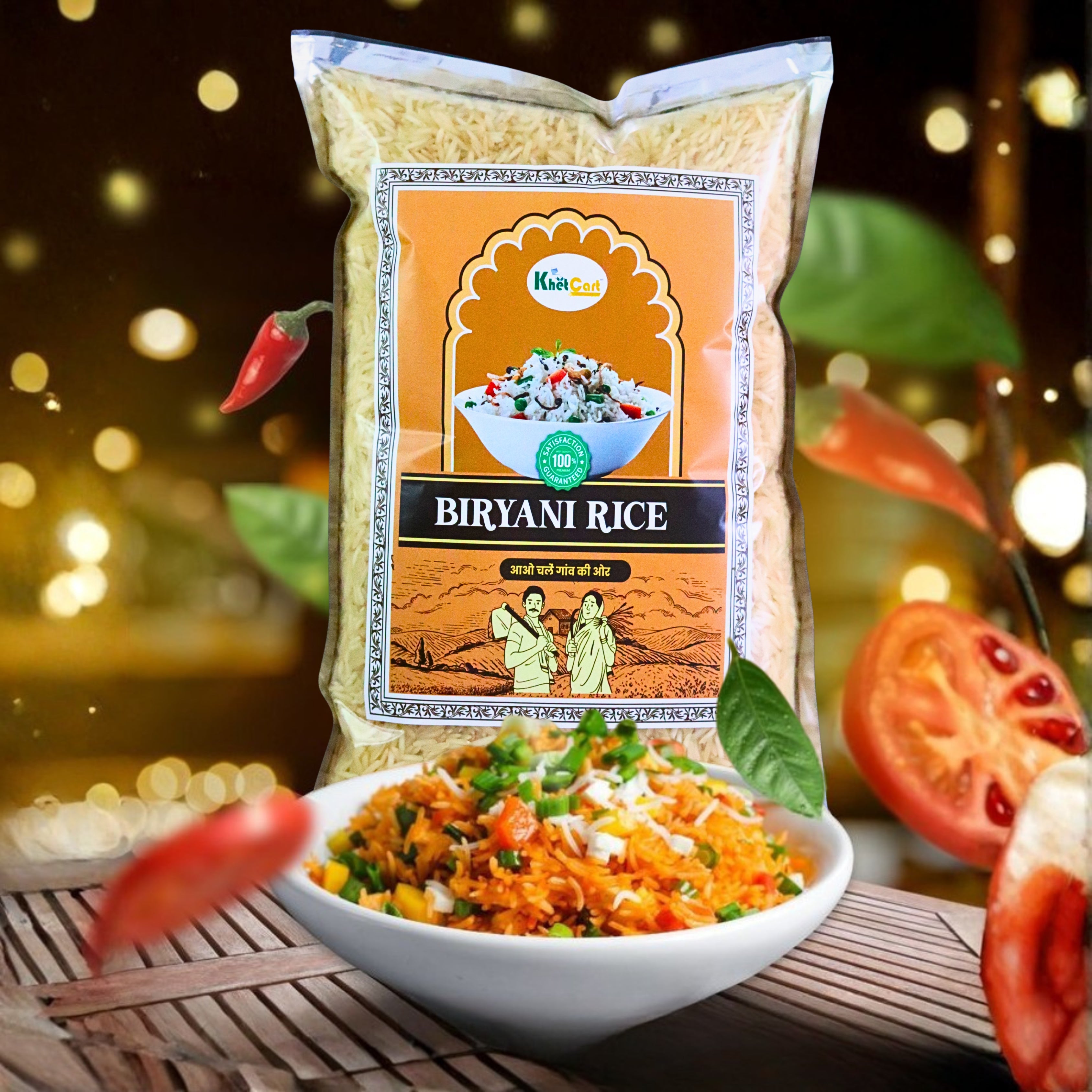 Premium Long-Grain Basmati Biryani Rice | Khetcart Best Quality Rice ...
