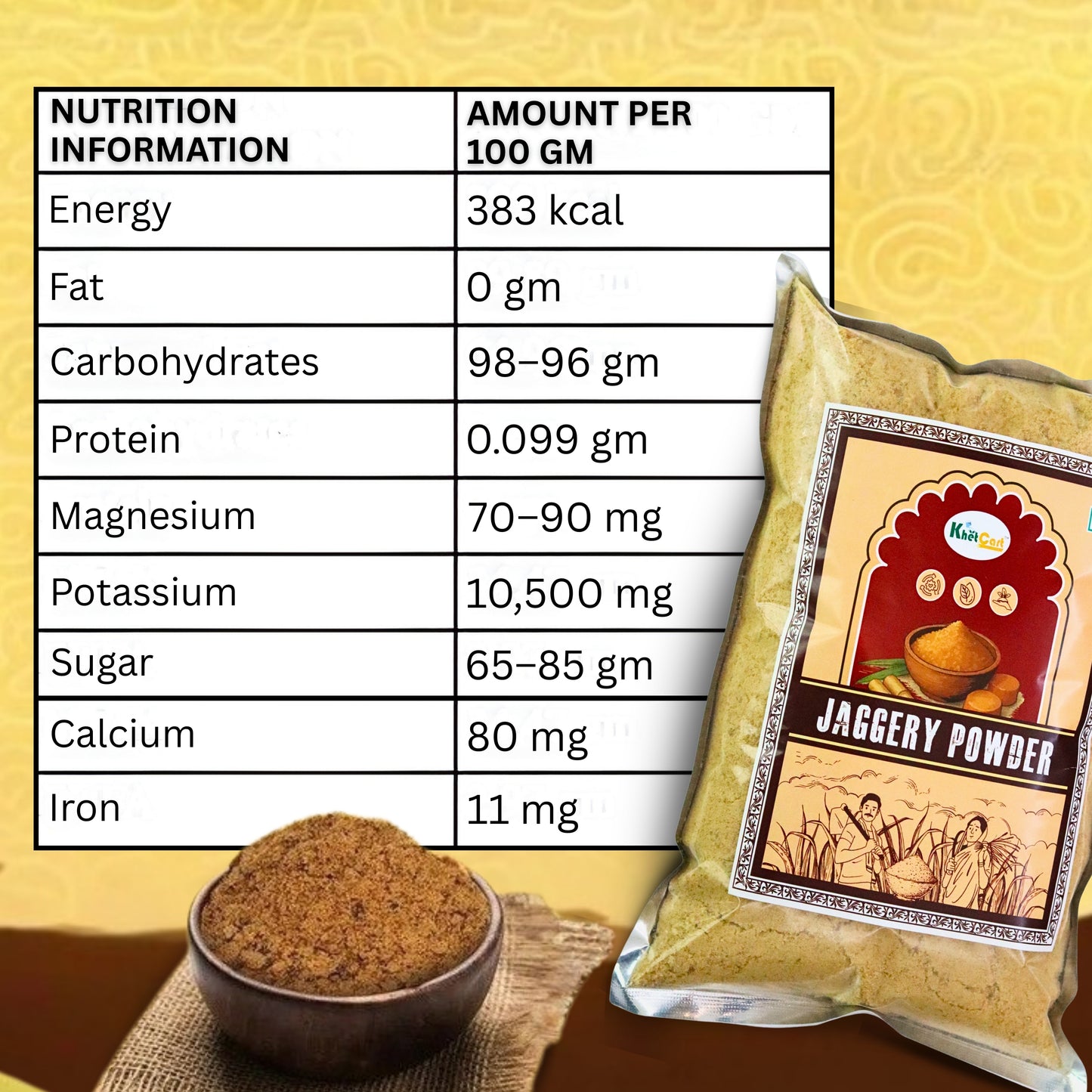 Jaggery Powder (Desi Shakkar)